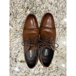 Stacy Adams Dickinson Cap Toe Oxford Brown 25066-221 Size 10.5 Work Date Wedding